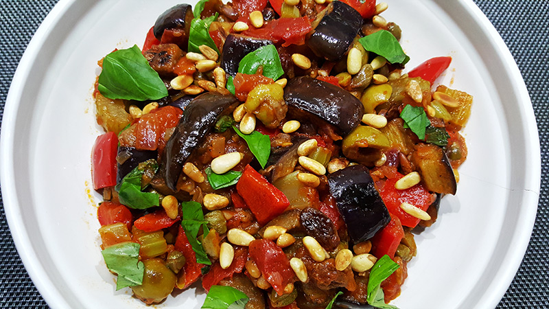 Siciliaanse caponata met aubergine | Gewoon een foodblog!
