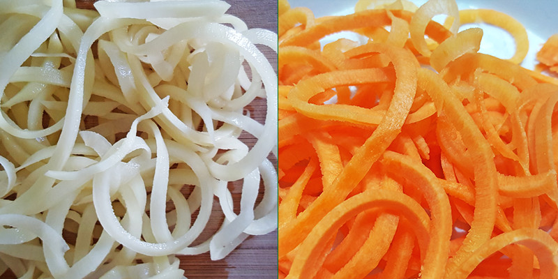 Wortel en aardappel gesneden | Gewoon een foodblog!