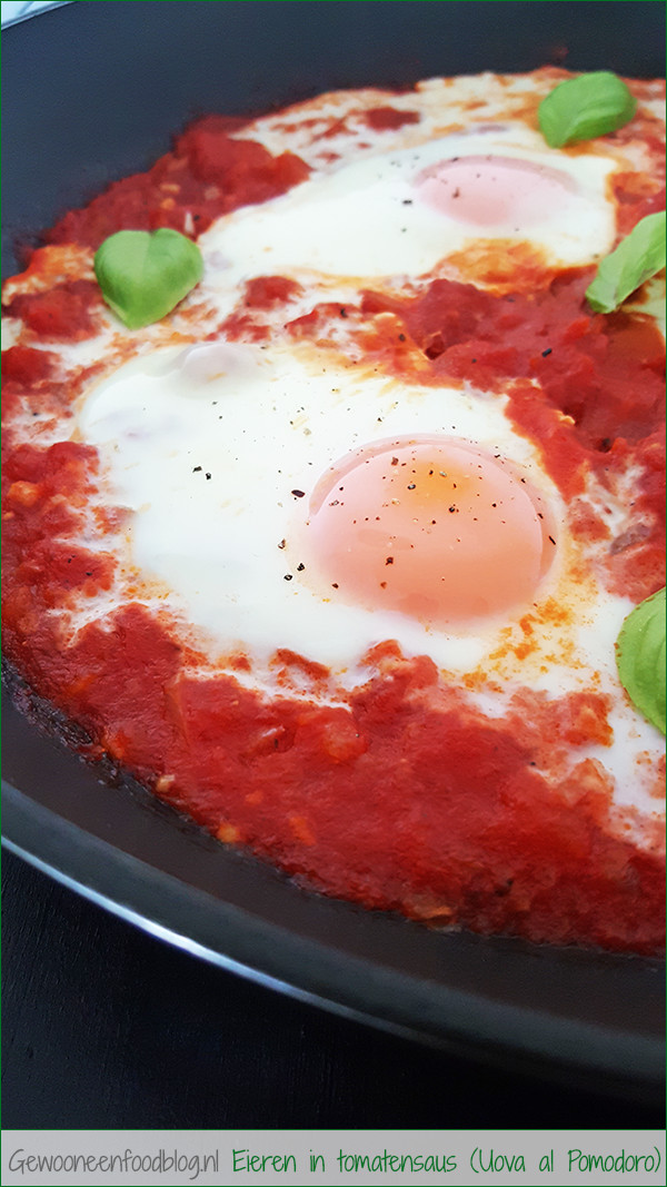 Uova al Pomodoro | Gewooneenfoodblog.nl