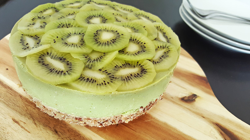 Groene kwarktaart met kiwi en avocado | Gwoon een foodblog!