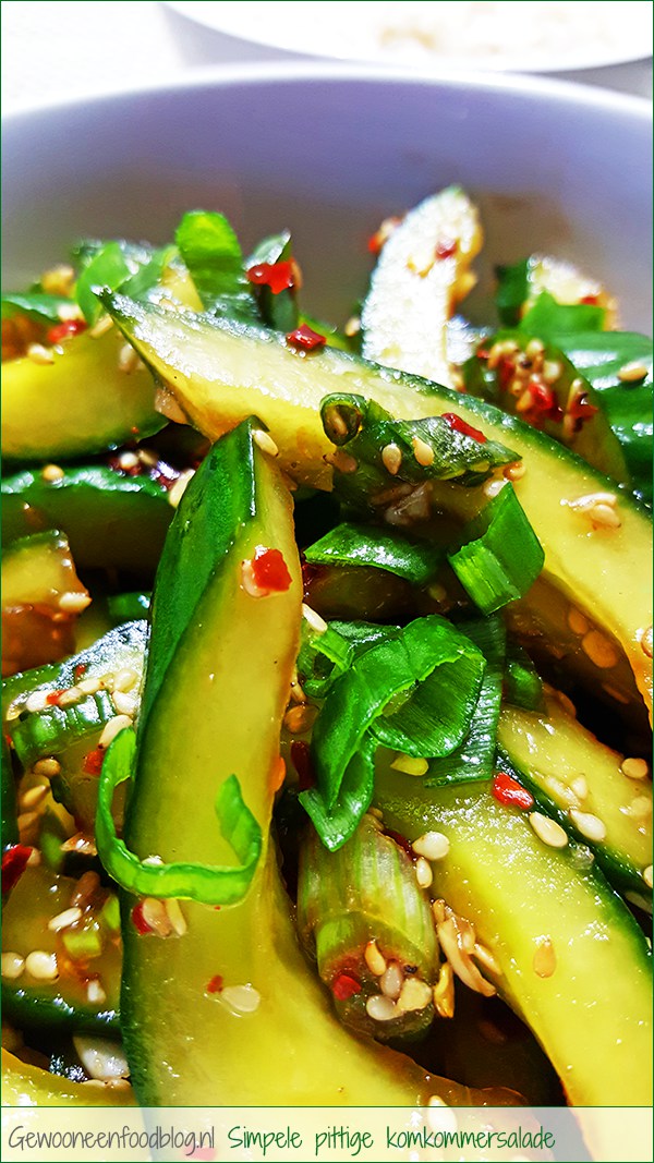 Koreaanse komkommersalade (Oi-Mochum) | Gewooneenfoodblog.nl