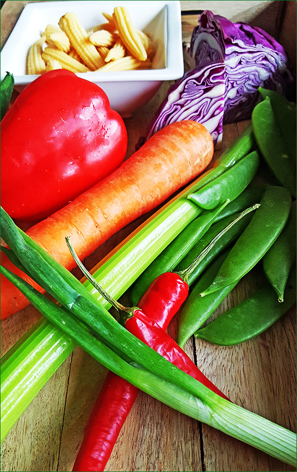 Ingrediënten zomerse groentesalade | Gewoon een foodblog!