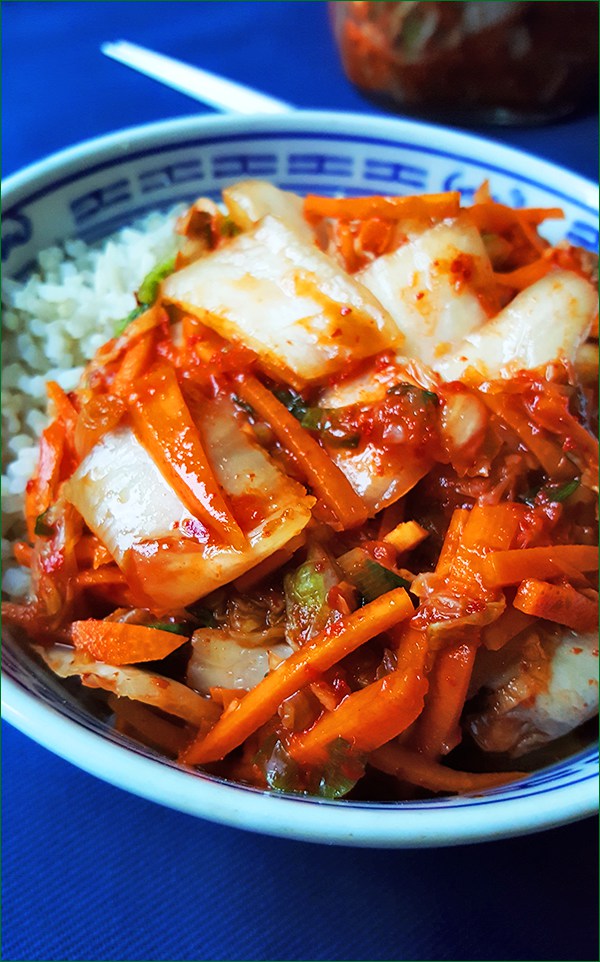 Simpele kimchi met rijst | Gewoon een foodblog!