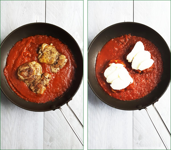 Kip met mozzarella en tomatensaus maken | Gewoon een foodblog!