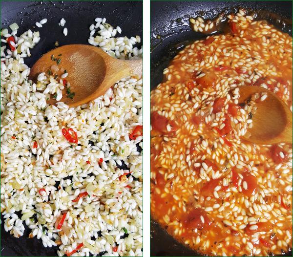 Risotto met tomaten en spinazie maken | Gewooneenfoodblog.nl