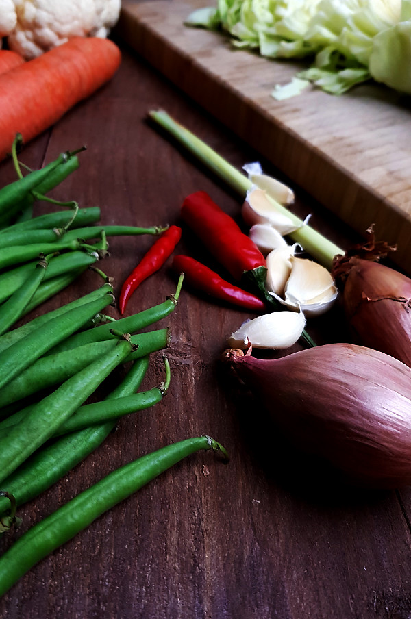 Ingrediënten sajoer lodeh | Gewooneenfoodblog.nl