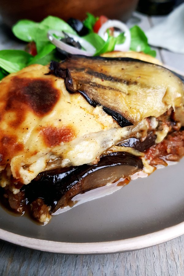 Moussaka zonder aardappelen | Gewooneenfoodblog.nl