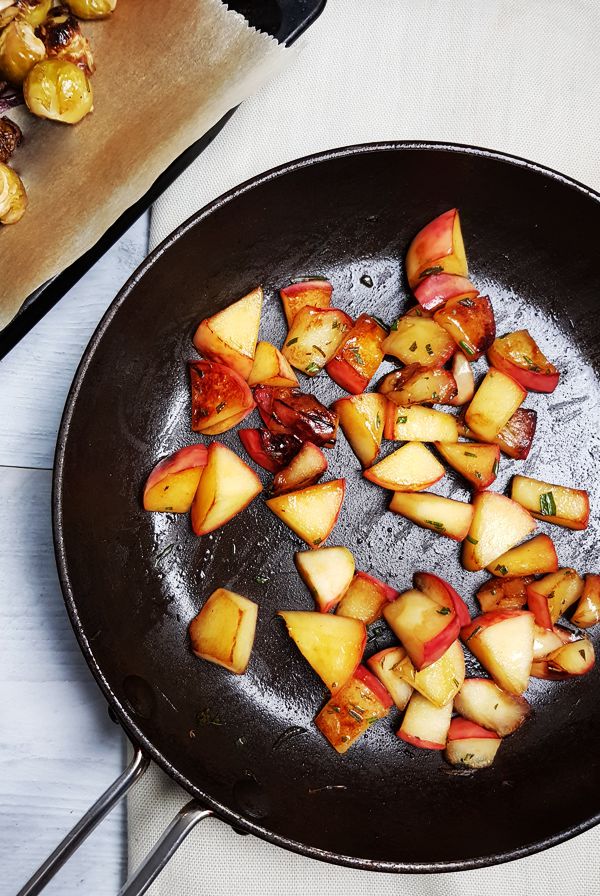 Appel met ahornsiroop en rozemarijn | Gewooneenfoodblog.nl