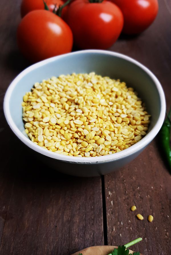 Yellow split mung beans voor Dal Palak | Gewooneenfoodblog.nl