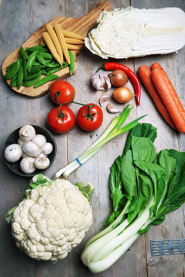 Ingrediënten Indonesische gemengde groenten | Gewooneenfoodblog.nl