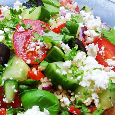 Griekse couscous salade