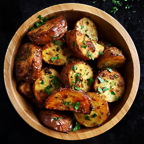 Ster Schema Uitbeelding Geroosterde Roseval aardappelen met rozemarijn en knoflook | Gewoon een  foodblog!