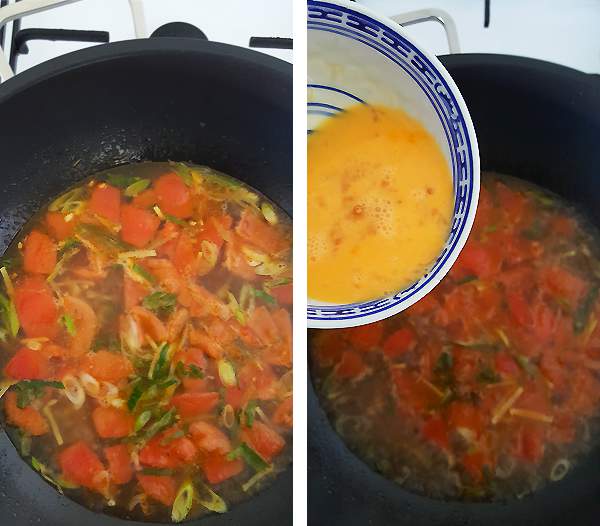 Chinese tomatensoep met ei maken #2 | Gewooneenfoodblog.nl